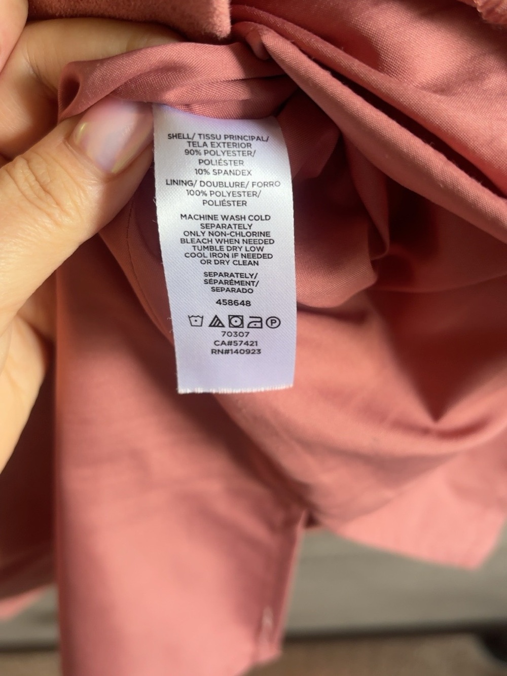 LOFT Faux Suede Tie Waist Mini Skirt Pink Size 0 - Picture 6 of 6